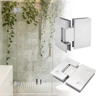 2Piece 180 Degree Shower Door Hinges Frameless Glass Shower Door Hinges Brushed Nickel Shower Door H