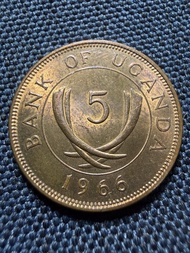 烏干達🇺🇬1966年5分硬幣