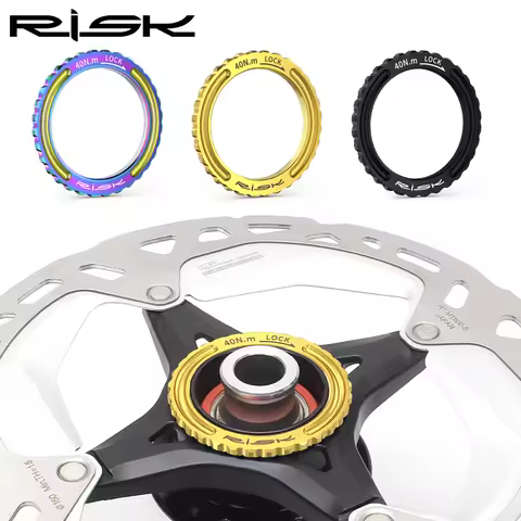 Risk Titanium Alloy Center Lock Disc Cover Bicycle Lock Disc Cover Ring Nut Fit for Campagnolo CP wh
