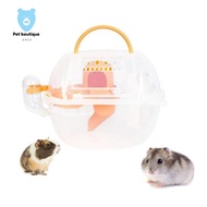 ZXCE Practical 2023 Anti escape Small Pet Accessories Plastic with Handle Hamster Carrier Box Squirrel House Hamster Cage Rat Toilet Cage Box