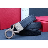 Salvatore Ferragamo Philagmu ck same style frosted genuine leather business Belt men