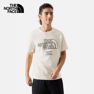 北面（The North Face）短袖T恤男女通用情侣款24春夏新款户外圆领舒适宽松印花上衣 QLI/白色 XL/180