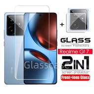 2 In 1 Screen Protector Tempered Glass Film For Realme Gt 7 8 T 7T 8Pro Gt7 Gt7T Gt8Pro RealmeGt7 Re