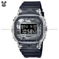 CASIO DW-5600SKC-1 G-SHOCK Men's Digital Watch Skeleton Camouflage Translucent Resin Strap Black Gre