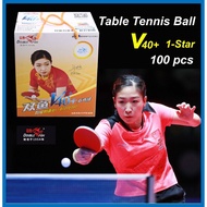 Double Fish Ball V40+ 1-Star 100s 40mm+ White Table Tennis Balls Training Ping Pong Ball Bola Ping P