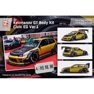 DCM 1/64 Kevmannz 1996 EG6 Hatchback Wide Body - Short Spoiler