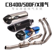 Motorcycle NX400CB400F CB400X Exhaust Pipe CB500X CBR400R Titanium Alloy Front Section Middle Tail S
