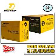 INNER TYRE 20 X 2.30 2.40 UNITED AV BICYCLE INNER TYRE 20 BMX