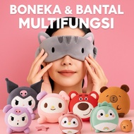 MATA Multifunctional Head Pillow Travel Pillow Sleeping Pillow Eye Cover Version 2in1 Eye Mask and N