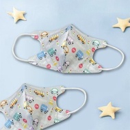 天心/醫療口罩/5~12歲/兒童立體30入/卡通車車