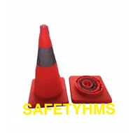 Cone Traffic 45 Cm. Orange Fabric Type With 1 Foldable Reflective Strip Convenient To Carry In The C