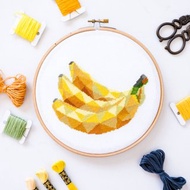 香蕉十字繡PDF花樣十字繡