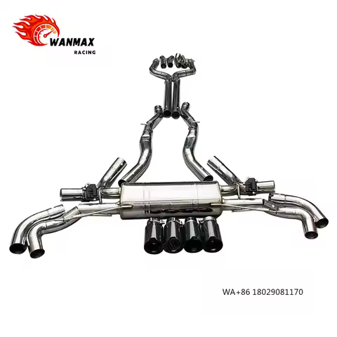 304 Stainless Steel Catback Muffler Exhaust System for 2019-2022 X5 G05 B58 3.0T M50I M60I 4.4T Exha