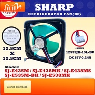 (12.5CM) SJ-E435M / SJ-E438MK / SJ-E438MS / SJ-E535M-BK / SJ-E538MK SHARP REFRIGERATOR FAN 12539JH-1
