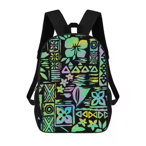 Samoa Hawaii Fiji Islands Tribal Backpacks Custom Backpacks With Patterns Polynesian Teenagers Schoo