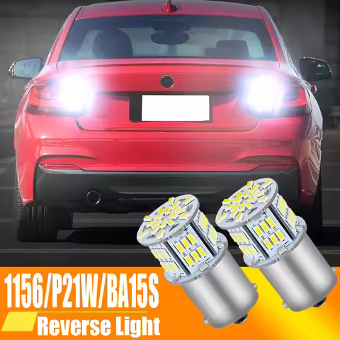 2x LED Reverse Light Blub Lamp P21W BA15S Canbus For BMW E87 F20 F21 F45 F46 F23 F22 F87 E46 F30 F80