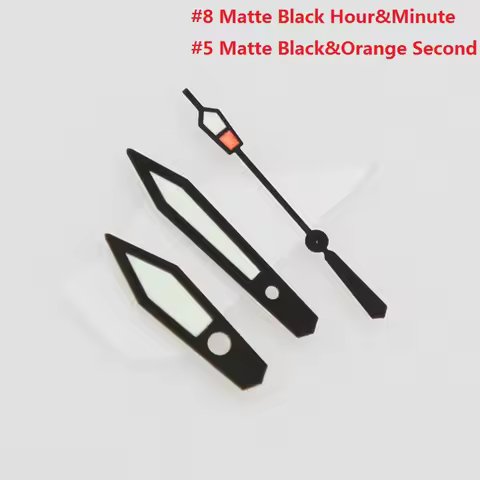 Black Gold Super Luminous C3 Green Fit NH34 NH35 NH36 NH38 NH70 Movement 007 Watch Hands