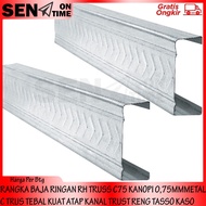 Light Steel Frame RH Truss C75 Canopy 0.75mm Metal C Trus Thick Strong C Channel Roof Kaso Trust Ren