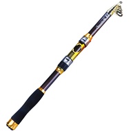 Sougayilang Joran Pancing Berputar Portabel Tongkat Memancing Telescopic Is Bepergian 2.1M-3.6M