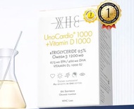 (全新正版) WHC UnoCardio 1000 + Vitamin D小千金95%高純度深海魚油 60粒 (正貨)- 陳豪同款, 市場熱賣中