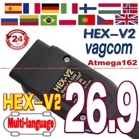 2026 UPDATE V26.9 Vag Com Diagnostic Update Online With Unlimited VINS VAG HEX-V2 Usb Interface Codi