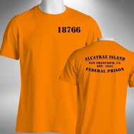 Alcatraz Island Mens T-Shirt Funny Halloween Prison Fancy Dress Natural Cotton Man Fashion Round Col