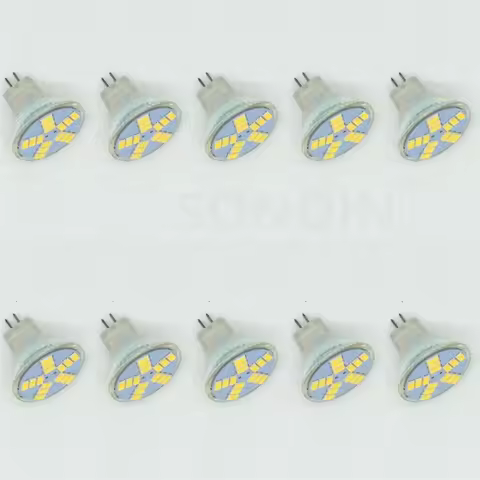 10PCS LED Bulb Light 35mm Dimmable MR11 2835 3W 5w 7W DC 12v AC LED Spotlight Bulb GU4 LED Lamp Dimm