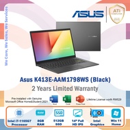 Asus Vivobook 14 K413E-AAM1798WS I7-1165G7/ 8GB RAM/ 512GB M.2/ IRIS XE GRAPHICS/ FIGNERPRINT/ 14"FHD/ W11/2 Years