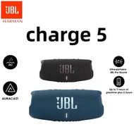 The JBL Charge 5 is a portable Bluetooth speaker with a built-in power bank, featuring IP67 waterpro