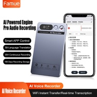 AI Voice Recorder Mini Magnetic Powerd ChatGPT App Phone Call Espia Transcribe Summarize 58 Language