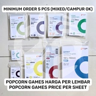 [READY] PRICE PER SHEET Unit Sharing Popcorn Games Korea Official Original Genuine Card Photocard PC