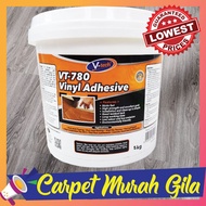 VT-789 VINYL ADHENSIVE GLUE 5KG/GAM LANTAI VINYL/FLOORING GLUE/STRONG BONDING/SUPER GLUE/MULTIPURPOS