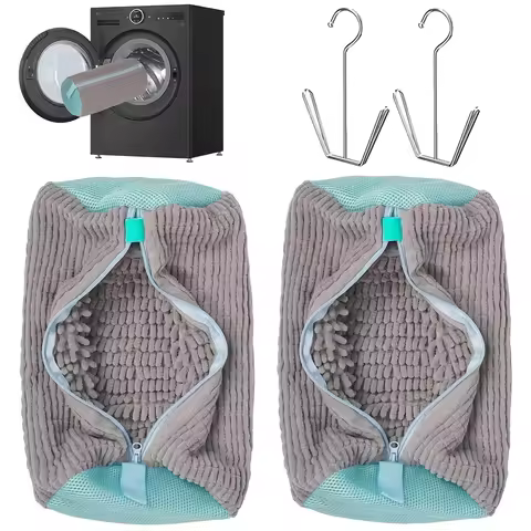 4pcs Washing Machine Washing Bags Drying Rack Compatible for All Shoe Types Heavy-Duty Reusable Laun
