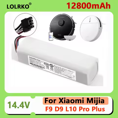 14.4V 12800mAh Li-Ion Replacement Battery for Dreame D9 F9 L10, D9 Pro, D9 MAX, D10 Plus, D10s, L10s