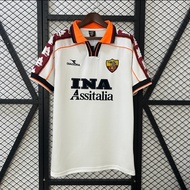NEW British style Genuine Version 98-99 Rome Away Jersey Short Sleeve Retro Classic Commemorative Fo
