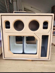 ตู้ลำโพง บลูทูธ Diy ขนาดซับ 8 นิ้ว กระแทกข้าง รองรับแม่เหล็ก 2 ชั้น ขนาดเพลท 6×26 ผลิตจากไม้ mdf 15