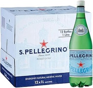 San Pellegrino Sparkling Mineral Water, 1l, (Pack of 12)