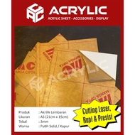 Acrylic Sheet 3mm A5 size. A5 Solid White / 21cm x 15cm