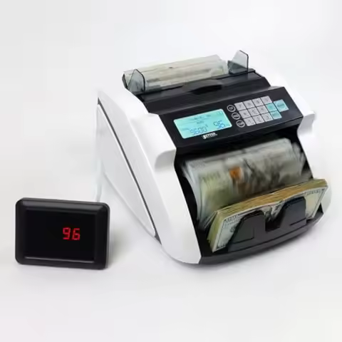 HighPerformance Large Money Counter Machine for USD EUR GBP CAD with LCD Display Advanced Counterfei