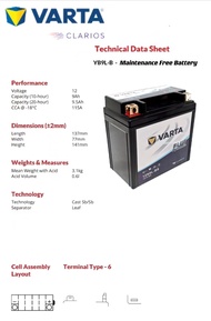 12N9L-BS YB9L-BS BATTERY GEL (12V9.5AH) MODENAS JAGUH 175 WMOTO EXTREME 150i YUASA CENTURY