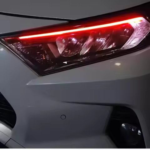 For Toyota Rav4 Rongfang Front Face Day Driving Fog Light Change Decoration Special Light Eyebrow Ch