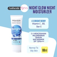 Wardah Perfect Bright + Night Glow Night Moisturizer/Glowing & Brightening Skin (20ml)