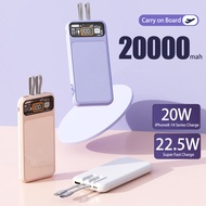 Yisen Super Fast Charge Mechanical Power Bank 22.5W PD20W With 2 Cables Led Digital Display Powerban