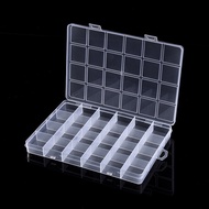 Plastic 12 Grid 15 Grid 24 Grid 28 Grid 30 Grid pp with Card Slot 24 Transparent Storage Box Nail Be