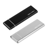ประเภท USB3.1-C ถึง M.2 B คีย์ SATA สำหรับกล่องฮาร์ดดิสก์ SSD (NGFF) โซลิดสเตทไดรฟ์เคสที่อยู่อาศัย6Gbps M2 SSD 2280แผ่นฮาร์ดไดรฟ์