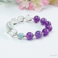 Natural Green Ghost Bracelet Amethyst Bracelet Ghost Guy God of Wealth Nine Purple Ignition Bracelet