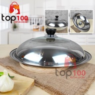 Top100 - Stainless Steel Pot Lid, Frying Pan Lid, Frying Pan Lid, Knob, Frying Pan Lid, Heat Resista