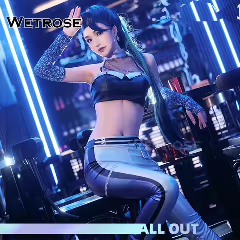 【Wetrose】In Stock Kda Kaisa Cosplay Costume 2020 S10 World Champion K/DA All Out Kai'Sa Pop Star Hip