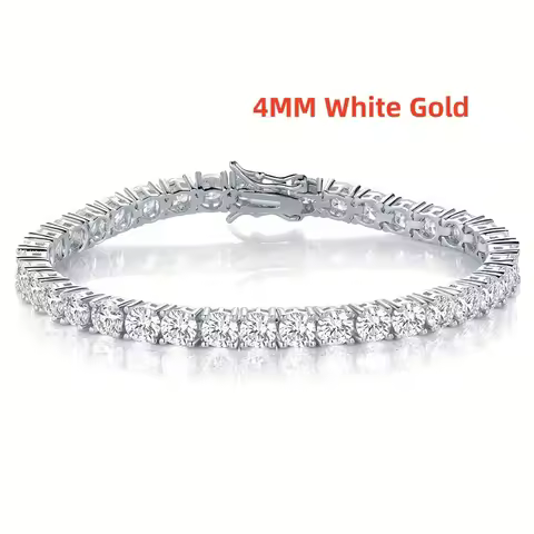 New Fashion Real S925 Sterling Silver Plated 18K Gold 5A Grade Zircon Black Tennis Bracelet for Men 