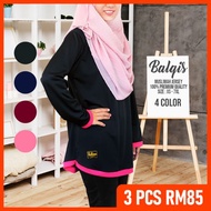 Tudiaa BALQIS Tshirt Jersey Sukan For Muslimah Plus Size XS-7XL